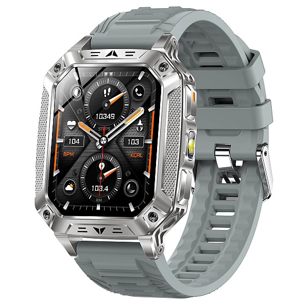 Smartwatch Microwear AK86 - Grey Silicone